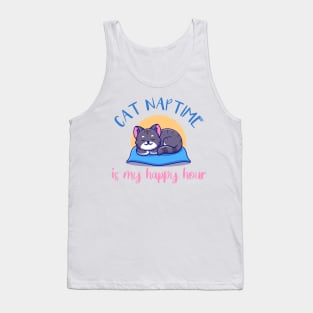 Cat Naptime Is My Happy Hour Tank Top